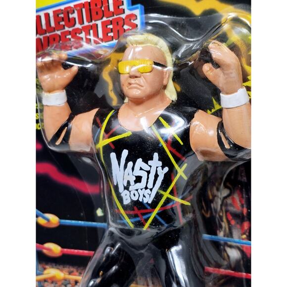 WCW The Nasty Boys Tag Team Wrestlers 1994 Jerry Sags & Brain Knobs Unopened - Picture 4 of 16